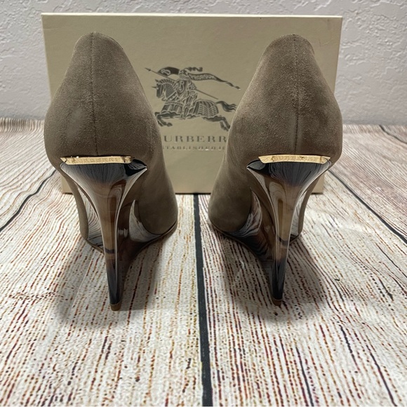 Burberry Brown Wedge Heels Sz 41 (US 11) - Picture 5 of 6